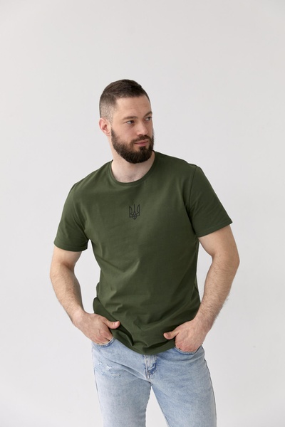 Базова чоловіча футболка з принтом  5077323-1 фото