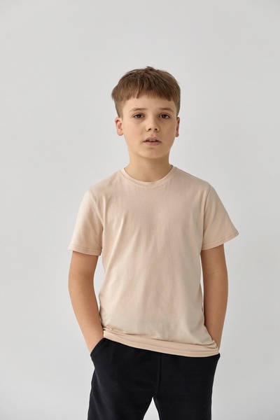 Базова дитяча футболка, однотонна  50608-1 фото