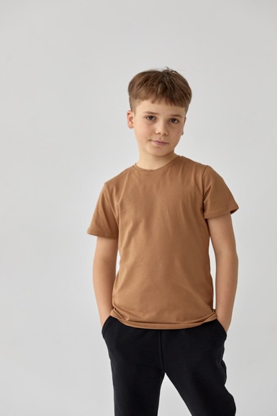 Базова дитяча футболка, однотонна  50620-1 фото